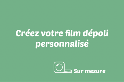 Film dépoli personnalisé